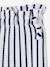 Wide striped knitted leggings striped blue+striped red 