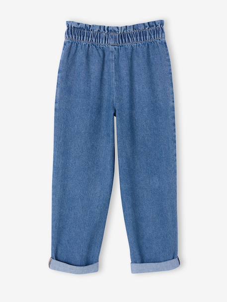 Paperbag denim trouser medium blue 