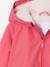 Sherpa-Lined Hooded Windcheater for Girls navy blue+rose 