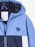 Colourblock windbreaker jacket for boys aqua green+medium blue 