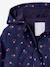 Printed hooded raincoat for girls multicoloured+navy blue+vanilla 