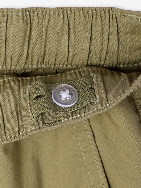 Lightweight cargo trousers beige+olive 