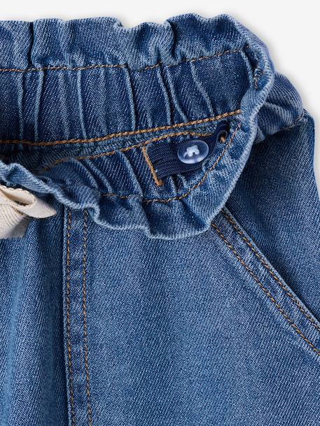 Paperbag denim trouser medium blue 