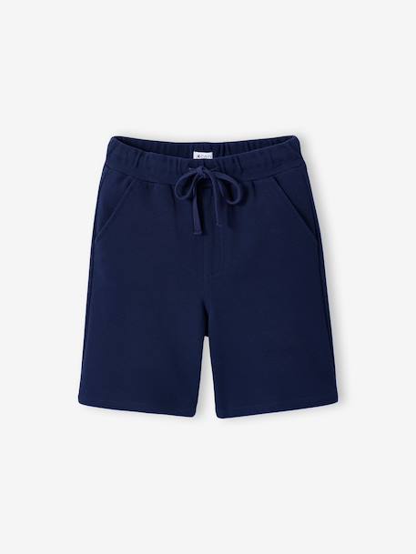 Cotton bermuda shorts for boys navy blue 