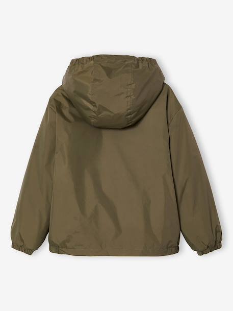 Windcheater with Sherpa-Lined Hood for Boys caramel+khaki+navy blue+olive 