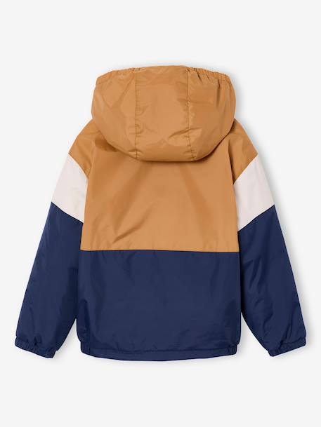 Sherpa-lined boy's windcheater pecan nut 