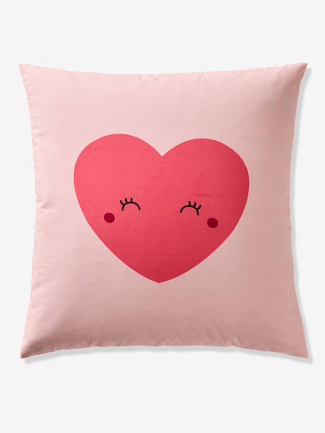 Zipped Bedding Set with Recycled Cotton, CHERRY printed pink 