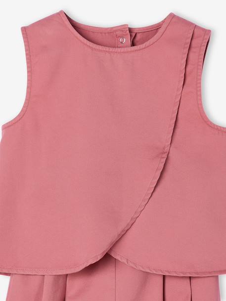 Set of bermuda shorts and crossover top old rose 