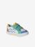 Synthetic trainers with touch 'n' close fastening for babies printed beige+set blue 