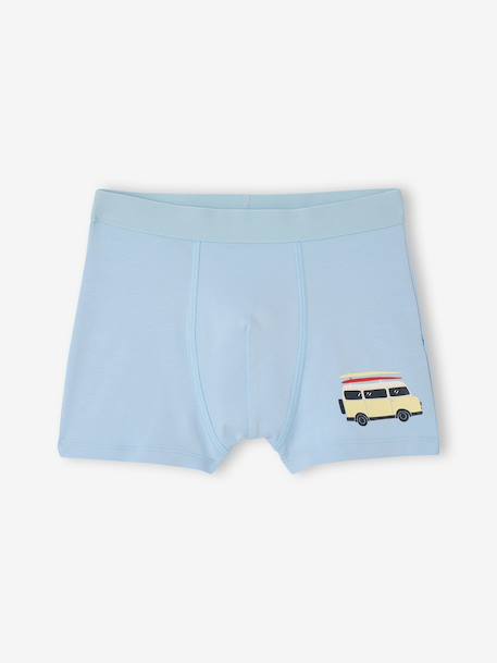 Pack of 5 Van boxers aqua green 