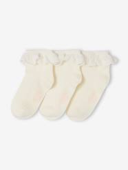 Girls-Underwear-Pack of 2 lace socks 