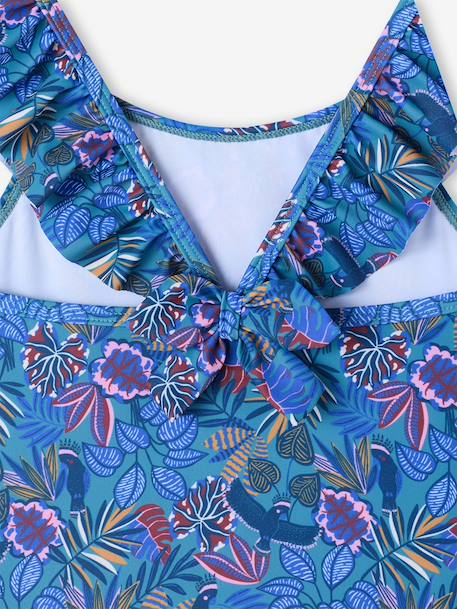 Girl's one-piece swimsuit blue 