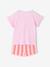 Pack of 2 girls' short-sleeved pyjamas rose 