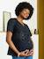 Broderie Anglaise Maternity and Nursing Blouse black+khaki 