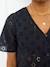 Broderie Anglaise Maternity and Nursing Blouse black+khaki 