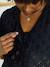 Broderie Anglaise Maternity and Nursing Blouse black+khaki 