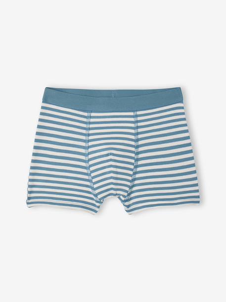 Pack of 5 boys' boxers with a circuit print ecru 