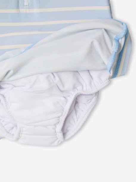 Baby UV Protection jumpsuit with built-in nappy sky blue 
