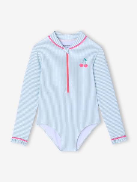 Girl's UV Protection swimsuit aqua green 