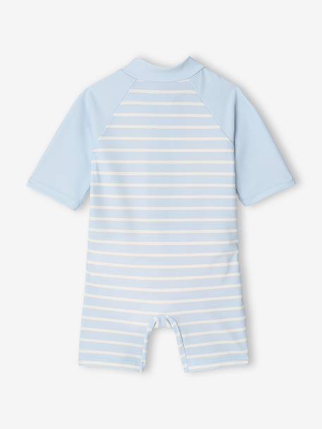 Baby UV Protection jumpsuit with built-in nappy sky blue 