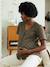 Broderie Anglaise Maternity and Nursing Blouse black+khaki 