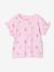 Pack of 2 girls' short-sleeved pyjamas rose 
