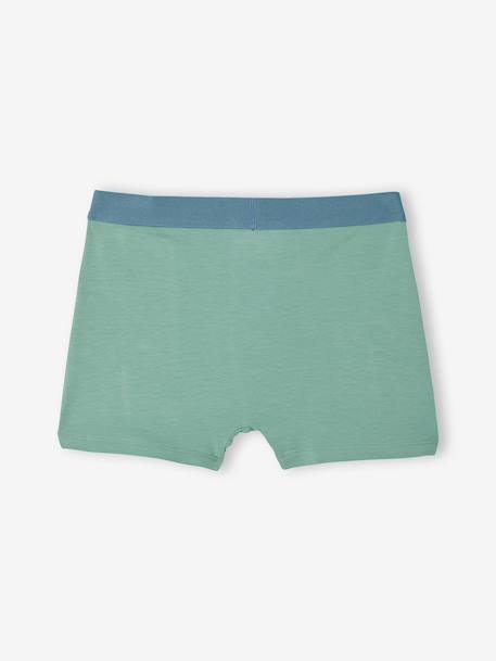 Pack of 5 boys' boxers with a circuit print ecru 