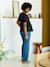 Broderie Anglaise Maternity and Nursing Blouse black+khaki 