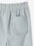 Girl's wide bermuda shorts with frills sage green 