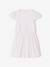 Girl's two-fabric skater dress white 