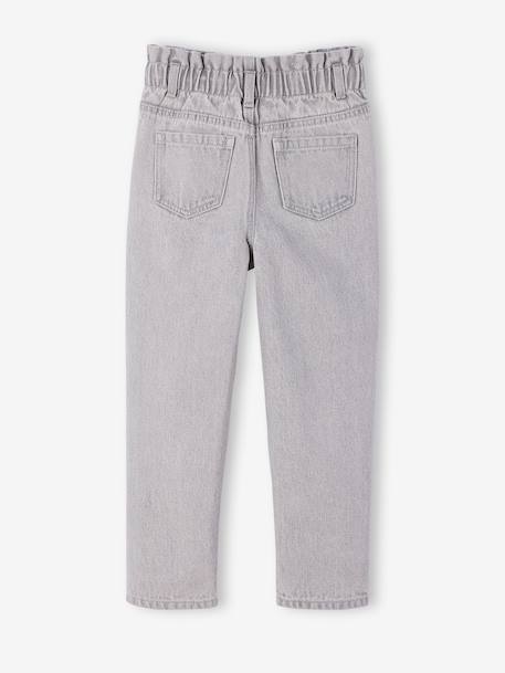 Paperbag Jeans, Heart-Shaped Pockets, for Girls brut denim+denim grey+medium blue 