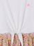 2-in-1 effect dress for girls ecru+printed white+vanilla 