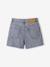 Children's denim cotton shorts denim grey+medium blue 