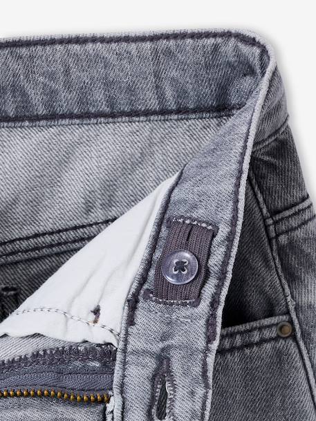 Children's denim cotton shorts denim grey+medium blue 