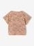 Blouse with short sleeves almond green+printed white 