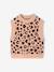 Sleeveless Jumper for Girls camel+ecru 