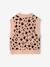 Sleeveless Jumper for Girls camel+ecru 