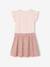 2-in-1-Effect Dress for Girls ecru+indigo+pale pink+striped pink 