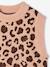 Sleeveless Jumper for Girls camel+ecru 