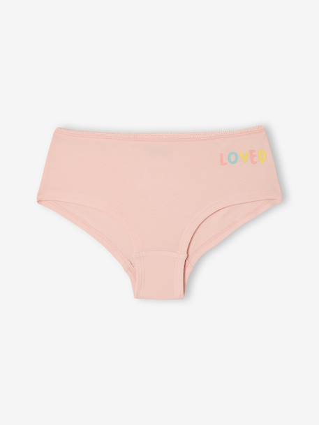 Pack of 7 basic shorties rose 