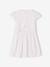 Girl's two-fabric skater dress white 