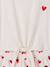 2-in-1 effect dress for girls ecru+printed white+vanilla 