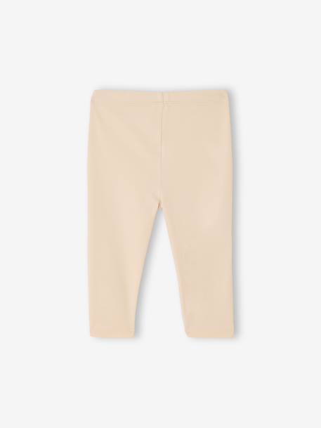 Baby Girls' Pack of 2 Long Leggings Blue+pecan nut 