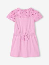 Girls-Girls' dress with English embroidery details 