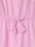 Girls' dress with English embroidery details coral+lilac+mauve+sage green 
