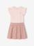 2-in-1-Effect Dress for Girls ecru+indigo+pale pink+striped pink 