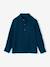 Cotton Gauze Shirt, Roll-Up Sleeves, for Boys aqua green+BLUE MEDIUM SOLID+ecru+green+petrol blue 