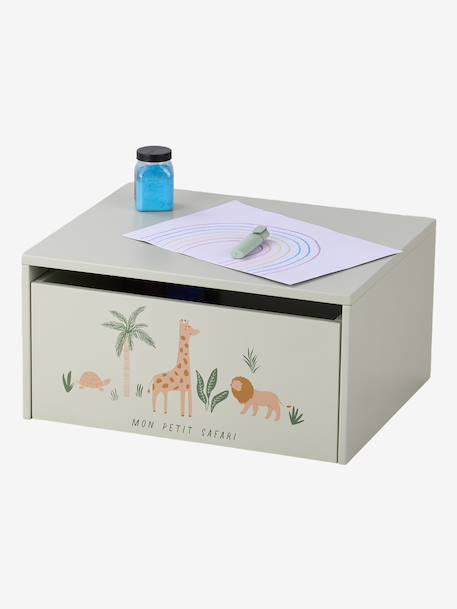 Activity table with storage chest beige+rose 