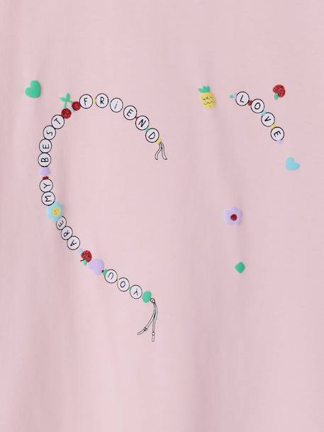 Pack of 2 T-shirts and best friends bracelets lilac 