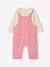 Girl's dungaree set rose 